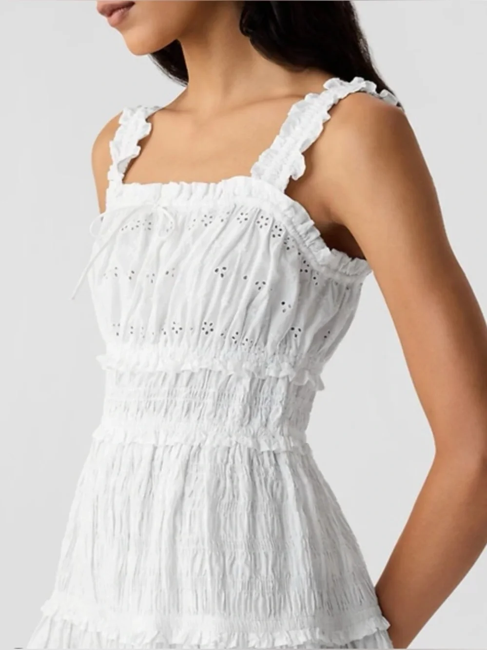 NWT DÔEN Eyelet Midi Dress XXS - Picture 4 of 8